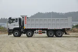 डोंगफेंग वाणिज्यिक वाहन Tianlong के. सी. भारी ट्रक थंडर संस्करण 350 हॉर्स पावर 8X4 6 मीटर डंप ट्रक