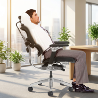 Chaise de conférence ergonomique en maille pour bureau informatique, inclinable et pivotante, en aluminium de qualité, de luxe, pour direction et gaming, vente en gros