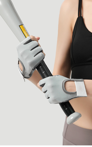 <span class=keywords><strong>Gants</strong></span> mi-doigts pour femmes pour le yoga, la remise en forme et la salle de sport, antidérapants, rembourrés, respirants, résistants à l'usure, protection des mains pour prévenir les callosités - Product Image 5