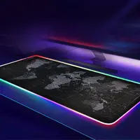 चीनी थोक कस्टम एलईडी निर्माता आरजीबी xxl एक्स्ट्रा लार्ज वायरलेस चार्ज उच्च बनाने की क्रिया विश्व मानचित्र माउस पैड गेमिंग mousepad रिक्त