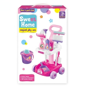 Kit d'entretien ménager amusant en plastique préscolaire pour enfants filles <span class=keywords><strong>chariot</strong></span> <span class=keywords><strong>de</strong></span> nettoyage <span class=keywords><strong>chariot</strong></span> <span class=keywords><strong>de</strong></span> nettoyage pour enfants filles - Product Image 6