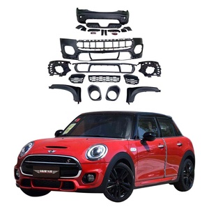 MINI <span class=keywords><strong>Cooper</strong></span> <span class=keywords><strong>S</strong></span> F55 mise à niveau JCW Kits de carrosserie Pièces détachées automobiles Pare-chocs avant et arrière avec découpes pour phares antibrouillard - Product Image 1