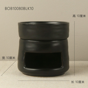 Brûleur d'huile essentielle en céramique pour la décoration intérieure, porte-bougie chauffe-cire pour la méditation, souvenirs d'automne, cadeaux - Product Image 6
