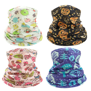 Children's Printed Neck Scarf Ice Silk Breathable Sun Protection Outdoor Sports Face Mask 20cm Cartoon Pattern - Product Image 4