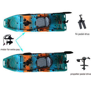 Kayak modulaire avancé 2026 de 9 pieds avec propulsion à pédales <span class=keywords><strong>ou</strong></span> moteur électrique, <span class=keywords><strong>aileron</strong></span> <span class=keywords><strong>ou</strong></span> hélice en HDPE, bateau de pêche léger et facile à transporter - Product Image 6