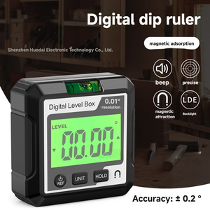 Inclinomètre numérique industriel HW-LL029/LL030/LL031, niveau goniométrique, jauge d'angle 90 degrés, niveau magnétique - Product Image 5