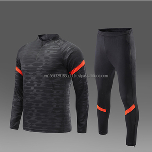 ชุดเสื้อฟุตบอลแบบซิปครึ่งตัว ระบายอากาศ ป้องกันรังสียูวี แห้งเร็ว สำหรับเด็กและผู้ใหญ่ พิมพ์ลายได้ตามต้องการ แขนยาว เหมาะสำหรับออกกำลังกายกลางแจ้ง - Product Image 4