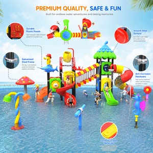 Équipement de terrain de jeu aquatique pour enfants en plein air, toboggan à jets d'eau, <span class=keywords><strong>parc</strong></span> aquatique commercial pour les centres aquatiques - Product Image 3