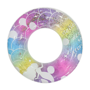 Círculo de natación de sirena grueso transfronterizo Ins, anillo de natación inflable de cola de pez para axilas de PVC grande para piscina - Product Image 6