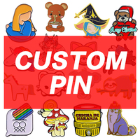 Fabricant Sans Minimum Métal Fer Alliage de Zinc Logo Moulé Découpé Émail Doux Dur Broche Insigne Personnalisée Épinglettes Émaillées