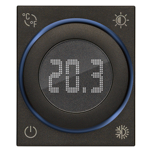 Thermostat à molette noir 2M 100-240V pour pièces de climatiseur - Product Image 1