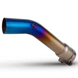 Tube d'échappement FZ1 pour <span class=keywords><strong>Yamaha</strong></span> FZ1N <span class=keywords><strong>FZ1S</strong></span> FZ1-N/S/Fazer 2006-2015, échappements de moto Super Street Bike, tube adaptateur bleu 51MM - Product Image 5