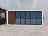 Casa Contenedor Pequeña con Forma de Manzana para Casa de Juegos Infantil y Casa para Mascotas, Diversión Familiar en el Patio Trasero, Uso en Tiendas/Villas/Hoteles, Diseño Moderno