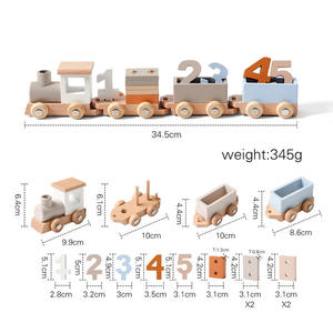 Tren <span class=keywords><strong>de</strong></span> madera para <span class=keywords><strong>fotos</strong></span> <span class=keywords><strong>de</strong></span> bebés, juguete <span class=keywords><strong>de</strong></span> madera para marcar etapas <span class=keywords><strong>de</strong></span> edad, tren <span class=keywords><strong>de</strong></span> bloques apilables y <span class=keywords><strong>de</strong></span> clasificación, regalo <span class=keywords><strong>de</strong></span> cumpleaños para niños - Product Image 3
