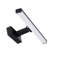 Ip44 européen rond en aluminium chromé fini barre lumineuse rotative éclairage de vanité de salle de bain