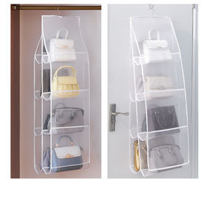 <span class=keywords><strong>Organisateur</strong></span> de sacs à main suspendu à 8 poches, transparent, pour armoire, protection anti-poussière des vêtements - Meilleures ventes - Product Image 5