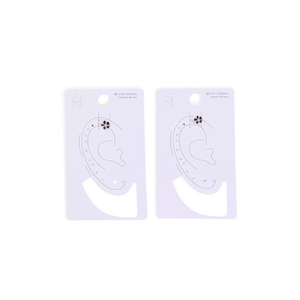 Boucles d'oreilles à clipser en forme de fleur avec strass 6 mm en acier inoxydable 12 pièces Réf 46347 - Product Image 2