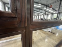 Ventanas de Madera y Aluminio de Roble Rojo Americano de Lujo Personalizadas para Villas Modernas