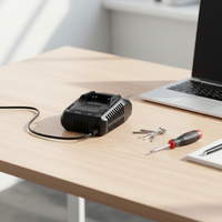 Le chargeur de batterie pour outils électriques peut être personnalisé avec plusieurs options d'alimentation, adapté à un usage domestique