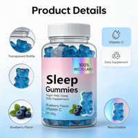 Bonbons gélifiés sans sucre à l'ashwagandha pour soutenir l'immunité et favoriser un meilleur sommeil, avec des glucides pour une meilleure nuit de sommeil