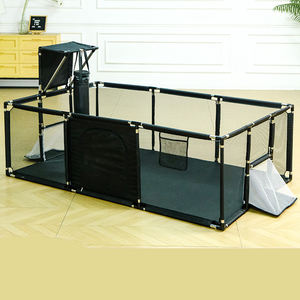 Parc <span class=keywords><strong>de</strong></span> jeu multifonctionnel pour bébé avec sac <span class=keywords><strong>de</strong></span> frappe, <span class=keywords><strong>panier</strong></span> <span class=keywords><strong>de</strong></span> basket et but <span class=keywords><strong>de</strong></span> football – Grand centre d'activités intérieur pour tout-petits avec clôture <span class=keywords><strong>de</strong></span> sécurité - Product Image 4