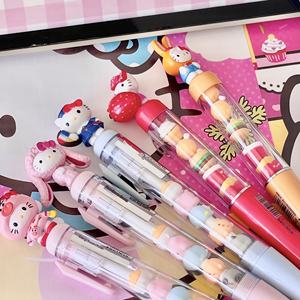 Stylo à bille à grain mignon pour filles Ins Style rétractable haute esthétique 0.5mm adapté aux étudiants idéal pour les questions <span class=keywords><strong>de</strong></span> pratique - Product Image 2