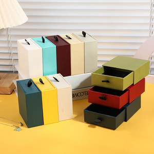 Csmd Trung Quốc Nhà cung cấp trượt quà tặng bao bì màu đỏ tùy biến tông lưu trữ đồ trang sức hộp cho Bông tai - Product Image 3