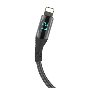 Câbles de charge rapide pour <span class=keywords><strong>téléphone</strong></span> portable 100W 5A Produits chauds Câble d'affichage numérique tressé en nylon de 1m avec logo personnalisé gratuit - Product Image 2