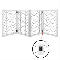 Barrière pour animaux de compagnie Pawise, design moderne, autoportante, pliable, pour chiens, chiots, chats, enfants, bébés, barrière en métal autoportante pour usage intérieur