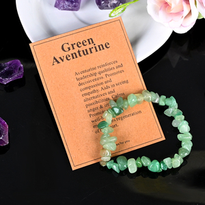 Bracelet en éclats de cristal naturel poli, fait main, tendance, de haute qualité, pour la décoration intérieure (vente en gros) - Product Image 2
