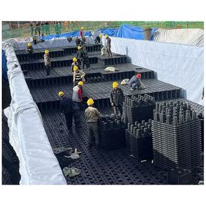 Sistema de tanque de cuenca modular de almacenamiento de agua subterránea Cisterna de recolección de lluvia entrelazada debajo de la carretera, pavimento y carril de fuego - Product Image 2