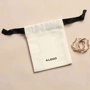 Beige Satin Favor <b>Bags</b>, Jewelry <b>Bags</b>, Wedding Party Favors Custom Pull <b>String</b> <b>Bag</b>, Coin Pouch, Personalized Jewelry <b>Bags</b> - Product Image 1