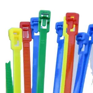 Factory Price and Good Quality 3.5*150mm releasable and reusable Nylon Cable Ties Tie Straps Plastic Wire Tie