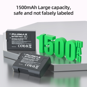 Cargador Individual PUJIMAX EN-EL14 con 1 Batería Digital de 7.4V 1500mAh para <span class=keywords><strong>Nikon</strong></span> D3100 D3200 D3300 <span class=keywords><strong>D3400</strong></span> D3500 D5600 D5100 D5300 - Product Image 2