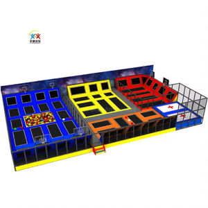 Parque infantil grande multifunción para interior con piscina de espuma Parque de trampolín para niños y <span class=keywords><strong>curso</strong></span> de ninja a la venta - Product Image 1