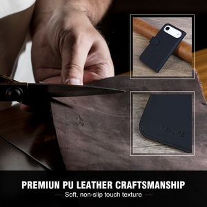 Ốp điện thoại da PU cao cấp, có ngăn đựng thẻ, kiểu ví doanh nhân, in logo tùy chỉnh cho <span class=keywords><strong>iPhone</strong></span> 17 Air, 17 Pro Max - Product Image 2