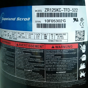 Compresseur Scroll 4HP ZR47K3-TF5-135 R22 pour usage commercial avec construction en alliage d'aluminium - Product Image 3