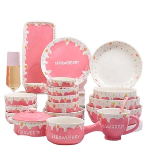 Tazón <span class=keywords><strong>de</strong></span> Cerámica con Diseño <span class=keywords><strong>de</strong></span> Fresa, Venta Caliente en AliExpress, Tazón para Ensalada, Vajilla <span class=keywords><strong>de</strong></span> Porcelana, Juego <span class=keywords><strong>de</strong></span> Tazones para <span class=keywords><strong>Sopa</strong></span> con Letras en Relieve <span class=keywords><strong>de</strong></span> Fresa - Product Image 1