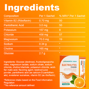 LIFEWORTH Boisson de récupération Orange <span class=keywords><strong>Keto</strong></span> Electrolyte Poudre Mélange avec Vitamines B <span class=keywords><strong>BCAA</strong></span> Potassium Zinc Magnésium - Product Image 3