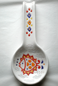 Poggiaoggetti in Silicone con Base in metallo porta cucchiaio da cucina e fermagli - Product Image 1