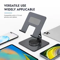 Support de tablette BONCARTECK MT134-2, rotatif à 360°, pliable, réglable, en acier carbone, pour iPhone iPad