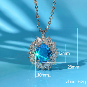 Collana con Ciondolo in Cristallo Colorato per Donne, Gioielli Eleganti e alla Moda - Product Image 5