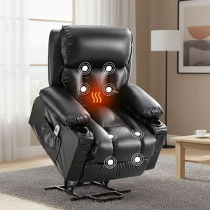 <span class=keywords><strong>Sillón</strong></span> <span class=keywords><strong>Reclinable</strong></span> <span class=keywords><strong>Eléctrico</strong></span> Moderno <span class=keywords><strong>para</strong></span> Personas Mayores con Función de Masaje Compresivo y Vibración, <span class=keywords><strong>Sillón</strong></span> <span class=keywords><strong>para</strong></span> Sala de Estar - Product Image 1