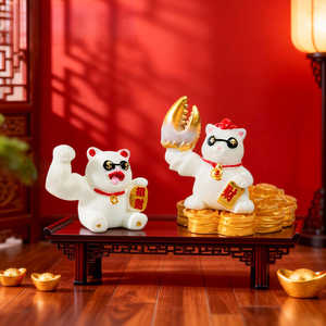 Weij กล่องปริศนาสำหรับตกแต่งภูมิทัศน์เซเลบริเน็ต Qilin แขนตุ๊กตามาเนกิโกะ - Product Image 3