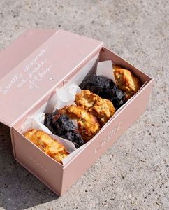 Embalaje de alimentos con logotipo personalizado Cajas de papel de lujo Chocolate Brownie Cajas de embalaje Cajas Sweet Cookie Donut Caja de envío - Product Image 5
