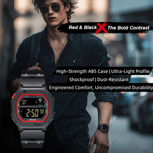 Reloj Digital con Pantalla Cuadrada DF NORTH EDGE X1 2025, Reloj Deportivo para Hombre y Mujer, Resistente al Agua 50M, Cronómetro, Cuenta Regresiva, Alarma, Hombre - Product Image 1