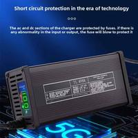 Chargeur de batterie au plomb 48V/60V/72V 8A haute puissance 67.2V/73V, nouveau chargeur de batterie de voiture ultra-rapide avec coque en aluminium
