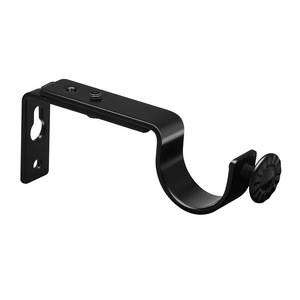 [Approvisionnement direct transfrontalier] <span class=keywords><strong>Tringle</strong></span> <span class=keywords><strong>à</strong></span> <span class=keywords><strong>rideau</strong></span> noire extensible <span class=keywords><strong>à</strong></span> <span class=keywords><strong>fixation</strong></span> supérieure avec support télescopique, design minimaliste moderne - Product Image 1