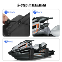 HOMFUL Lot de 2 pièces PWC résistant à la déchirure marine Garde-boue de bateau Design pliable Jet Ski Pare-chocs