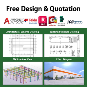 Bâtiment d'entrepôt et d'atelier en structure acier modulaire avec cadre en acier Q355 et hangar à <span class=keywords><strong>prix</strong></span> avantageux - Product Image 3